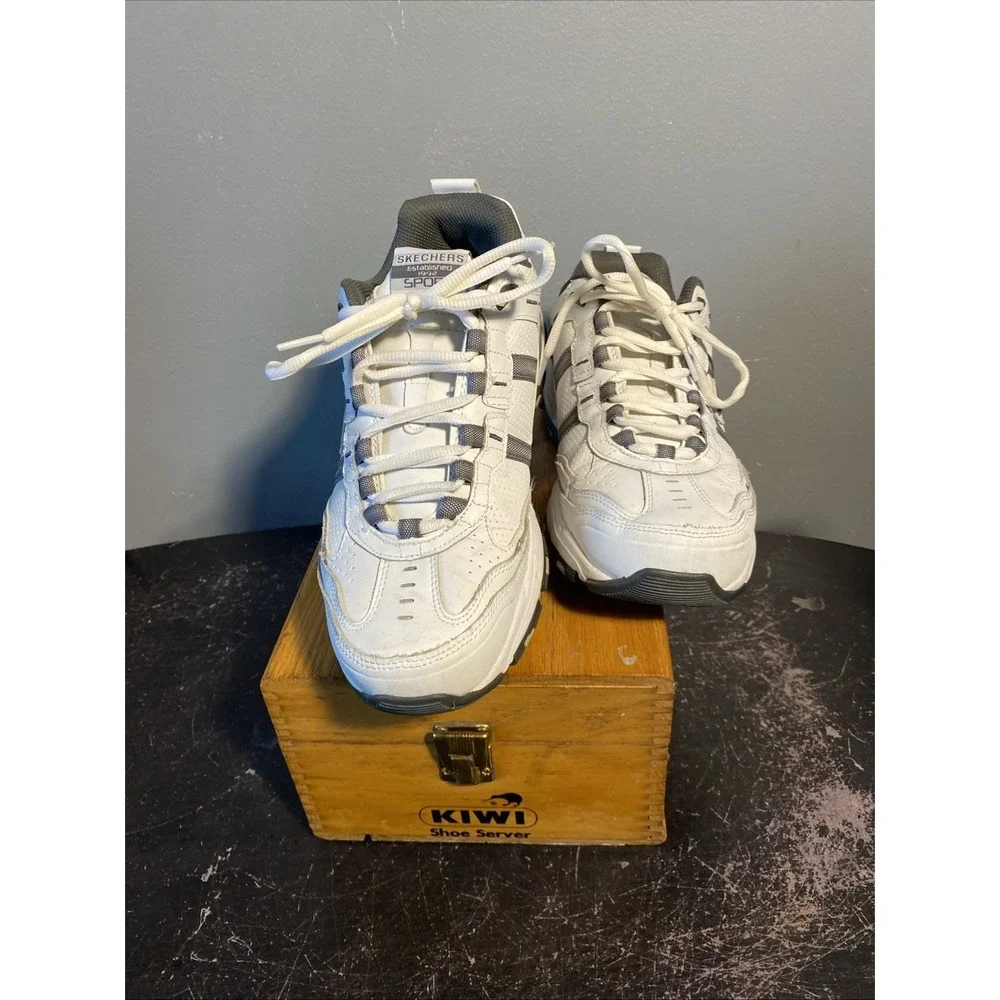 SKECHERS Sport Mens Vigor 2.0 Serpentine 51242WCC White/Charcoal Sz 9 - Picture 4 of 9